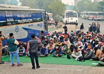 ਪੀਆਰਟੀਸੀ ਤੇ ਪੰਜਾਬ ਰੋਡਵੇਜ਼ ਦੇ ਹੜਤਾਲੀ ਕਾਮਿਆਂ ਦਾ ਪਟਿਆਲਾ ’ਚ ਡੇਰਾ