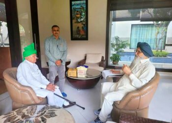 ਓਮ ਪ੍ਰਕਾਸ਼ ਚੌਟਾਲਾ ਤੇ ਪ੍ਰਕਾਸ਼ ਸਿੰਘ ਬਾਦਲ ਵੱਲੋਂ  ਦੂਜੀ ਵਾਰ ਮੁਲਾਕਾਤ