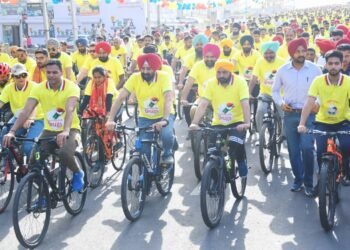 CM ਭਗਵੰਤ ਮਾਨ ਨੇ ਨਸ਼ਿਆਂ ਵਿਰੁੱਧ ਕੀਤੀ ਸਾਈਕਲ ਰੈਲੀ