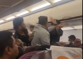 ਹਵਾਈ ਜਹਾਜ਼ ‘ਚ ਯਾਤਰੀਆਂ ਵਿਚਕਾਰ ਹੱਥੋਪਾਈ, ਜੰਮ ਕੇ ਚਲੇ ਘੁਸੰਨ-ਮੁੱਕੇ