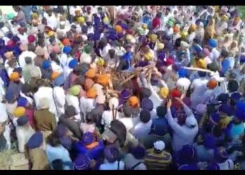 ਹੋਲੇ-ਮਹੱਲੇ ਦੌਰਾਨ ਮਾਰੇ ਗਏ ਨਿਹੰਗ ਸਿੰਘ ਪ੍ਰਦੀਪ ਸਿੰਘ ਦਾ ਹੋਇਆ ਅੰਤਿਮ ਸਸਕਾਰ, ਨਮ-ਅੱਖਾਂ ਨਾਲ ਦਿੱਤੀ ਵਿਦਾਈ